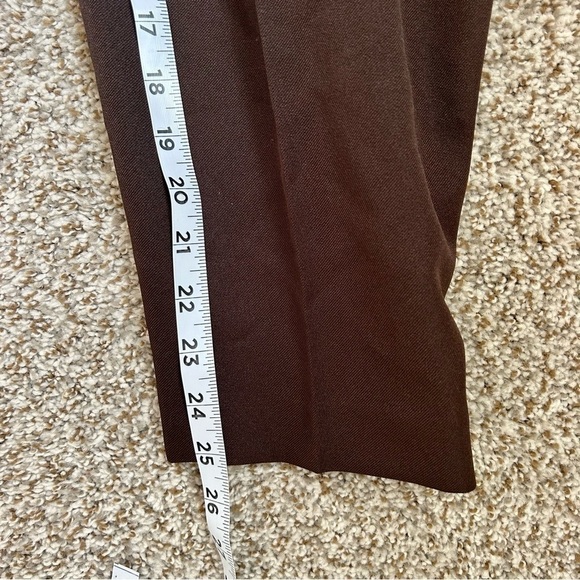 🦋 NWT Briggs New York Brown High Waisted Trousers 14 Petite 14P - Picture 8 of 9